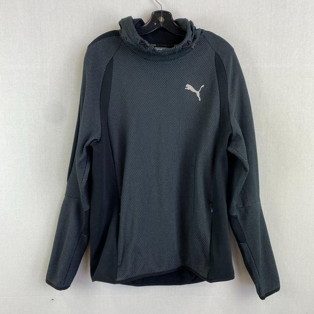 Puma Patterned Black Hoodie - image 1